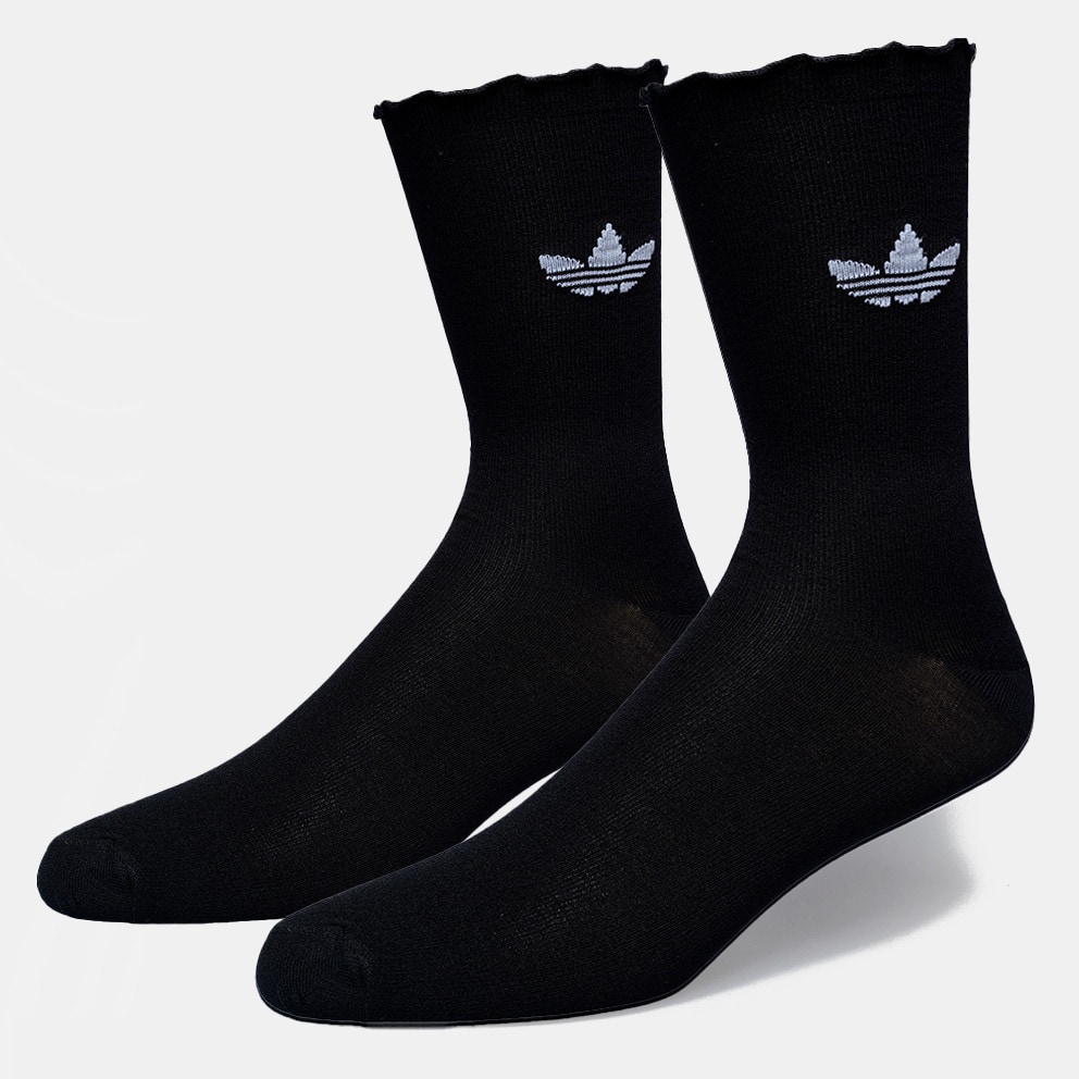 adidas Originals 2 Pack Semi-Sheer Ruffle Crew Women's Socks