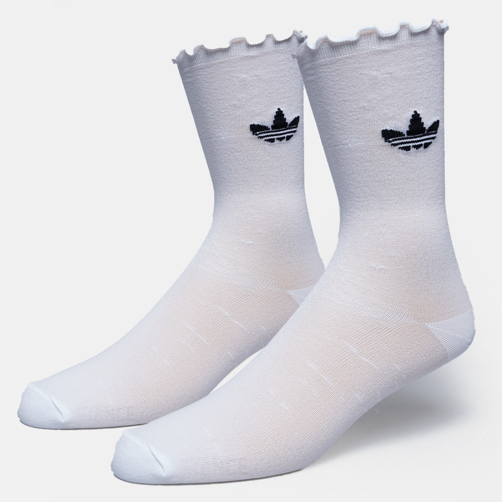 adidas Originals 2 Pack Semi-Sheer Ruffle Crew Γυναικείες Κάλτσες
