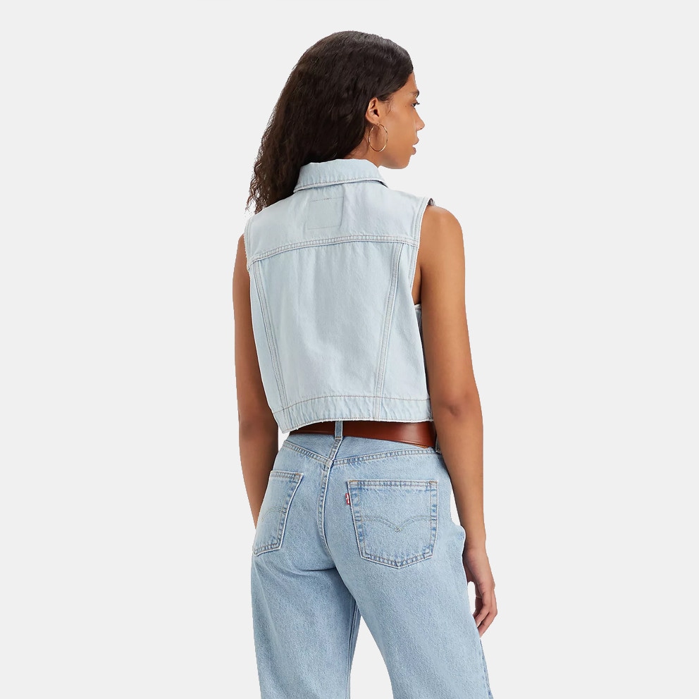 Levi's Utility Vest Med Indigo Γυναικεία Denim Ζακέτα