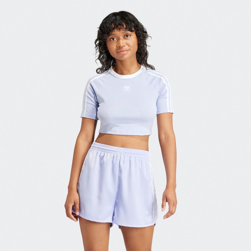 adidas Originals 3 Stripe Baby Tee Women's Cropped T-shirt