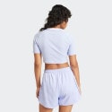 adidas Originals 3 Stripe Baby Tee Γυναικείο Cropped T-shirt