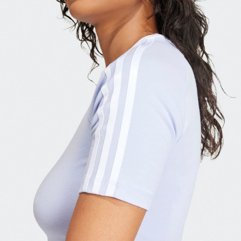 adidas Originals 3 Stripe Baby Tee Γυναικείο Cropped T-shirt