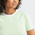 adidas Originals 3 Stripe Baby Tee Γυναικείο Cropped T-shirt