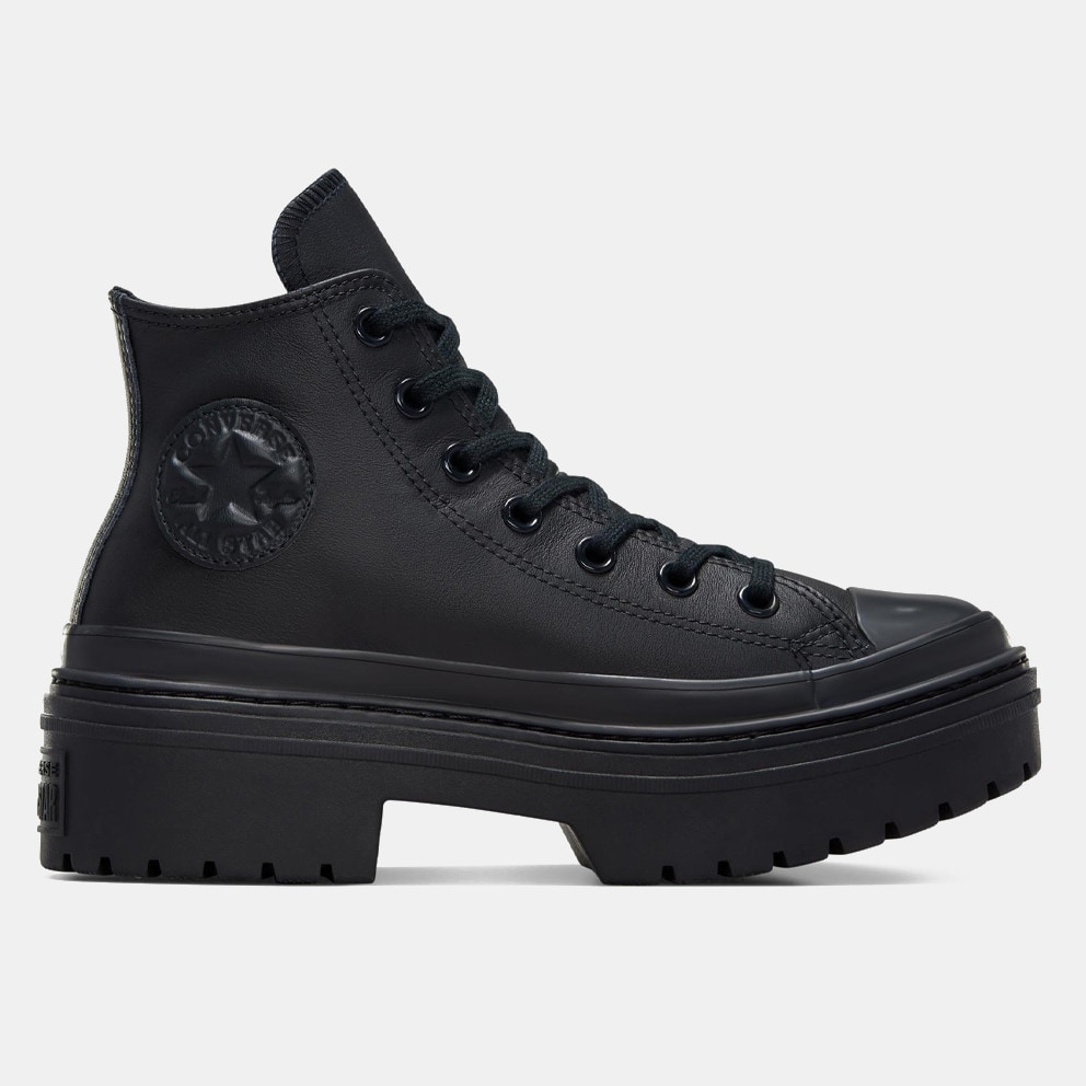 Black leather converse boots hotsell