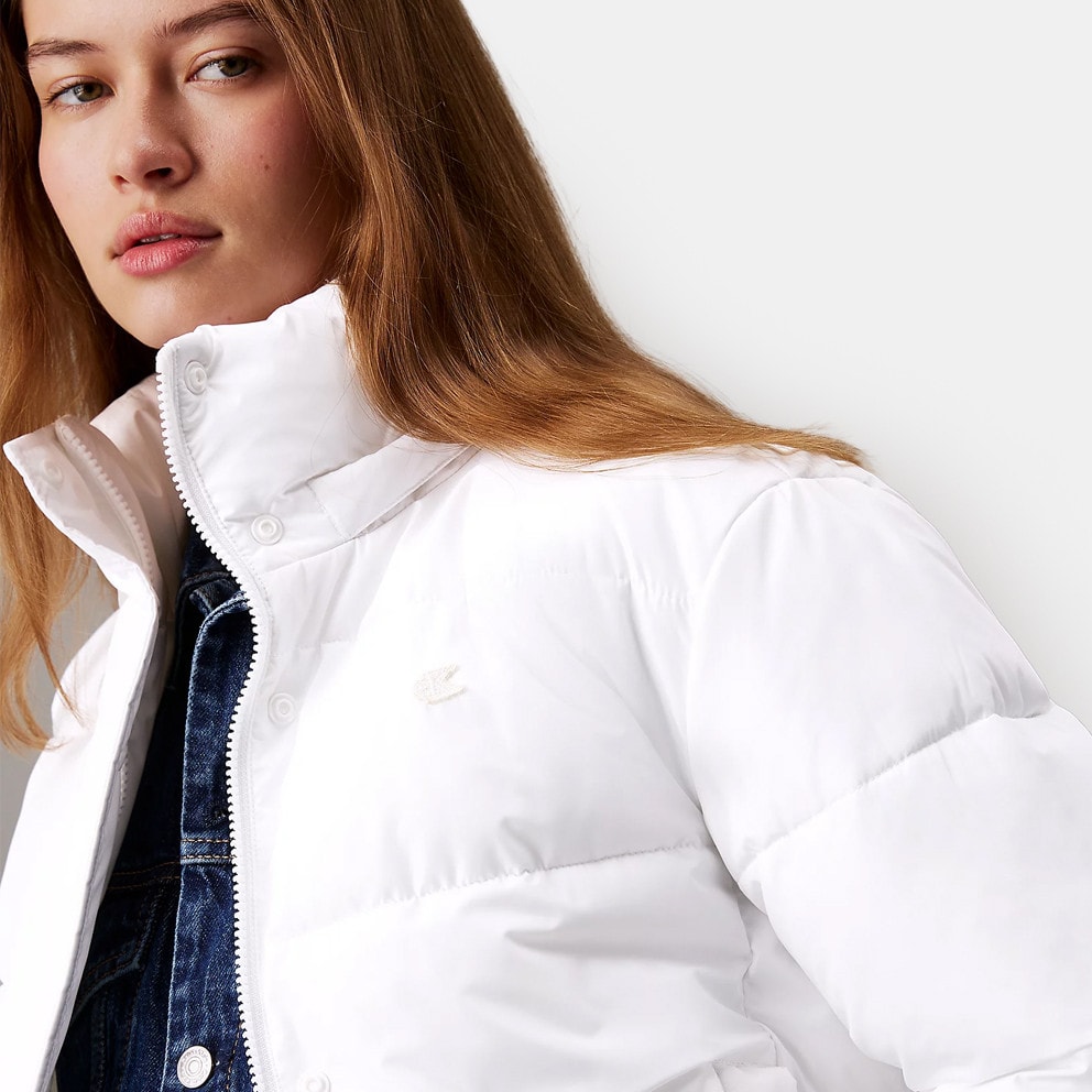 Calvin Klein Matte Monologo Short Puffer Γυναικείο Μπουφάν