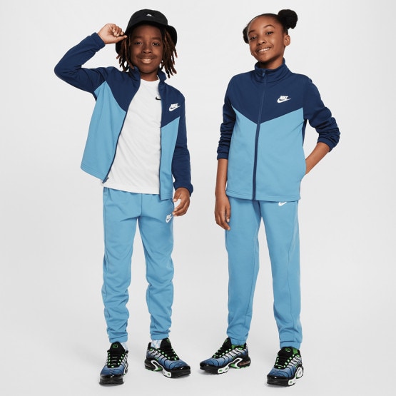 Nike K Nsw Tracksuit Poly Fz Hbr AEGEAN STORM MIDNIGHT NAVY WHITE FD3067 429