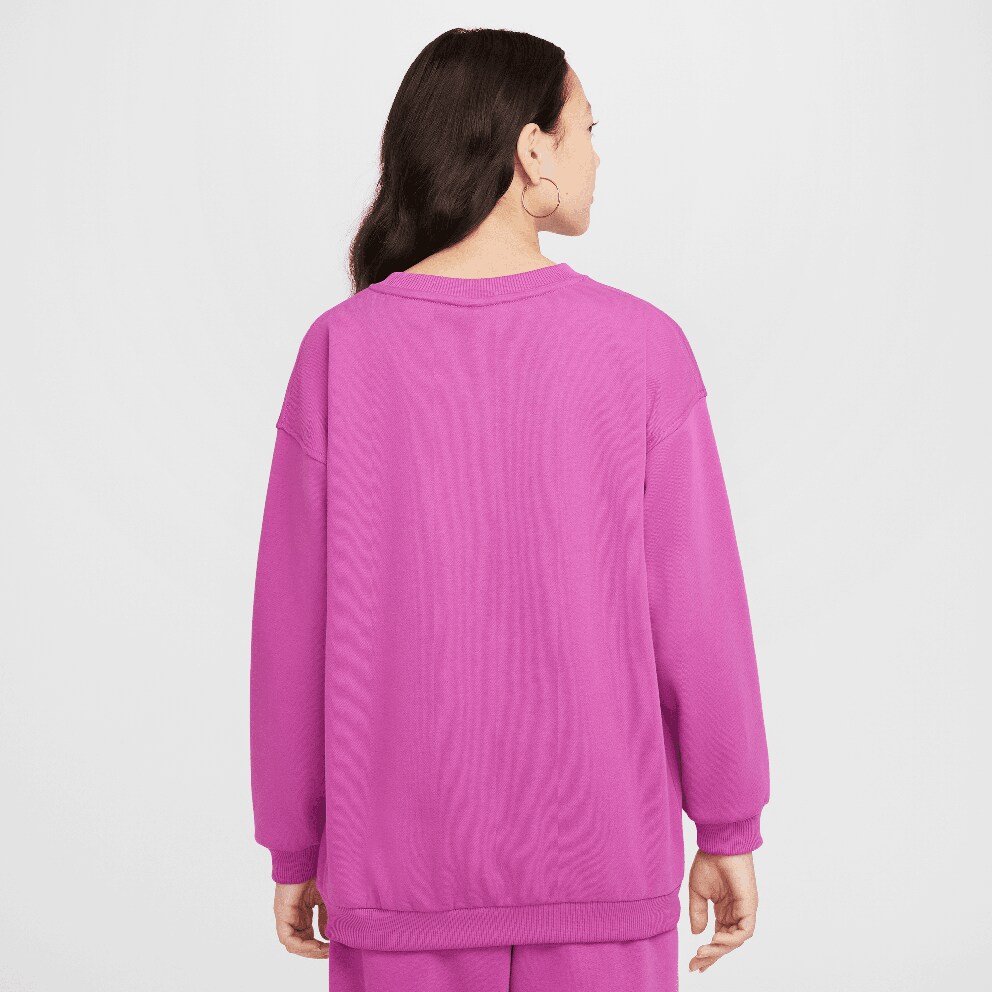 Nike Steertwear Club Flee Oversized Crew LBR Παιδική Μπλούζα Μακρύ Μανίκι 