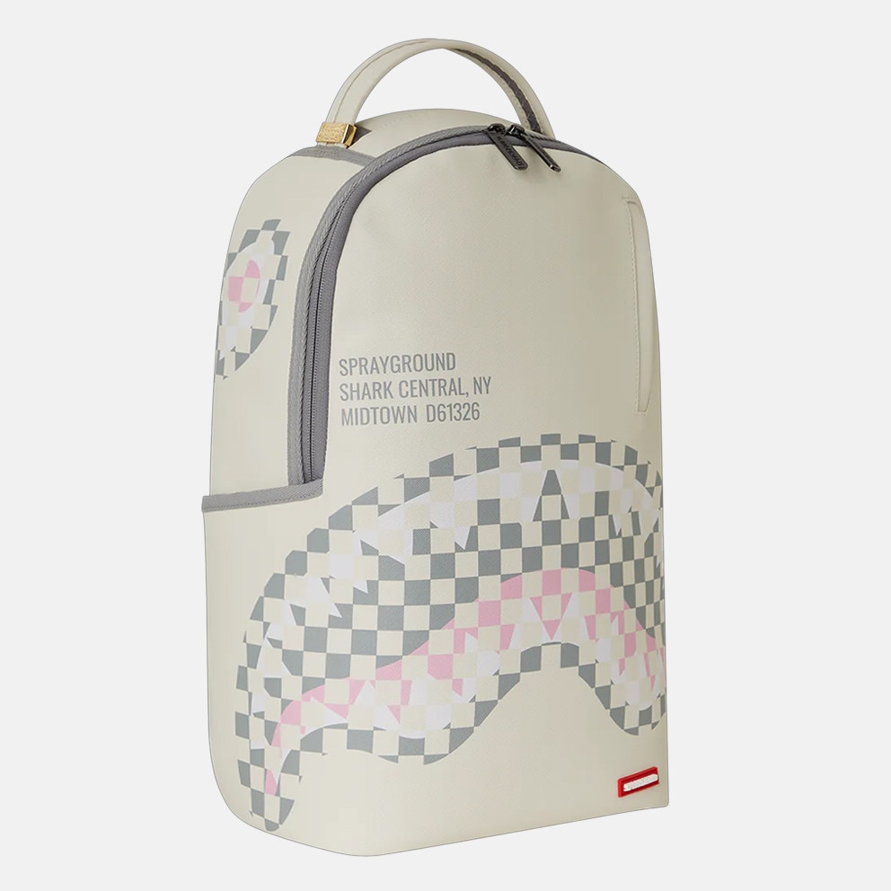 Sprayground Cream Check Shark Central Τσάντα Πλάτης