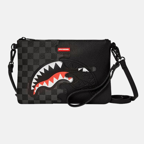 Sprayground Unfinished Shark Pouchette Γυναικεία Τσάντα Χιαστί