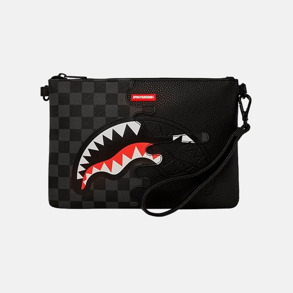 Sprayground Unfinished Shark Pouchette Γυναικεία Τσάντα Χιαστί