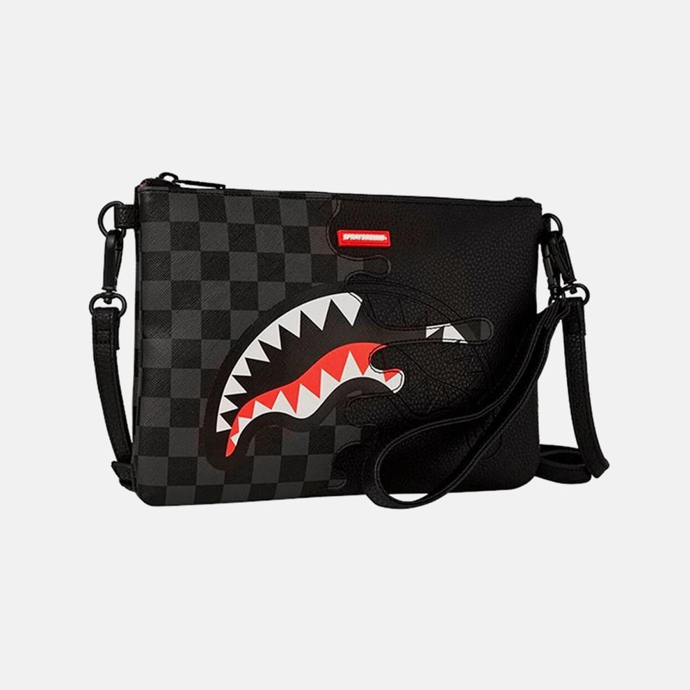 Sprayground Unfinished Shark Pouchette Γυναικεία Τσάντα Χιαστί