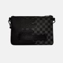 Sprayground Unfinished Shark Pouchette Γυναικεία Τσάντα Χιαστί