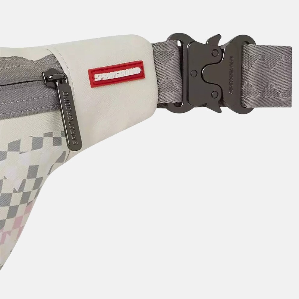 Sprayground Cream Check Shark Central Γυναικεία Τσάντα Μέσης