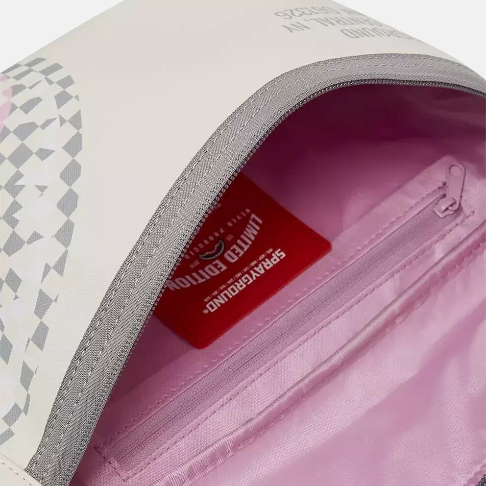 Sprayground Cream Check Shark Central Γυναικεία Τσάντα Μέσης