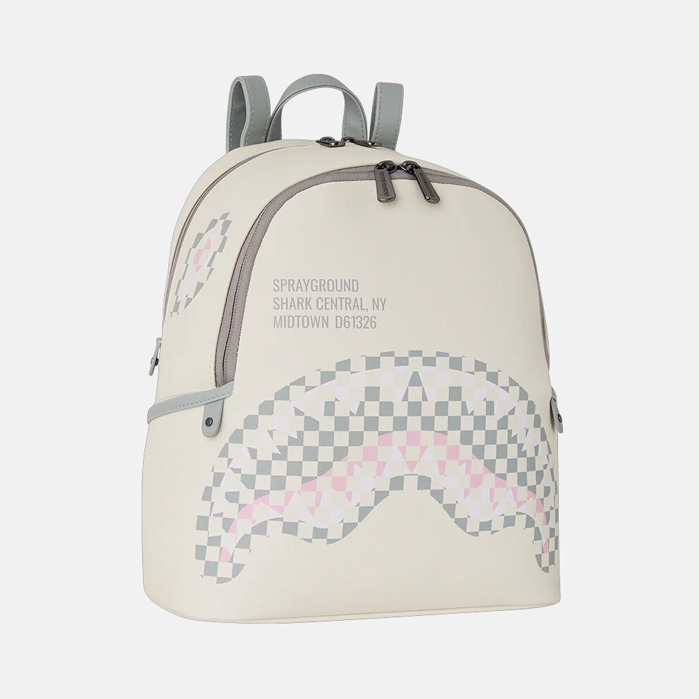Sprayground Cream Check Shark Central Savage Τσάντα Πλάτης