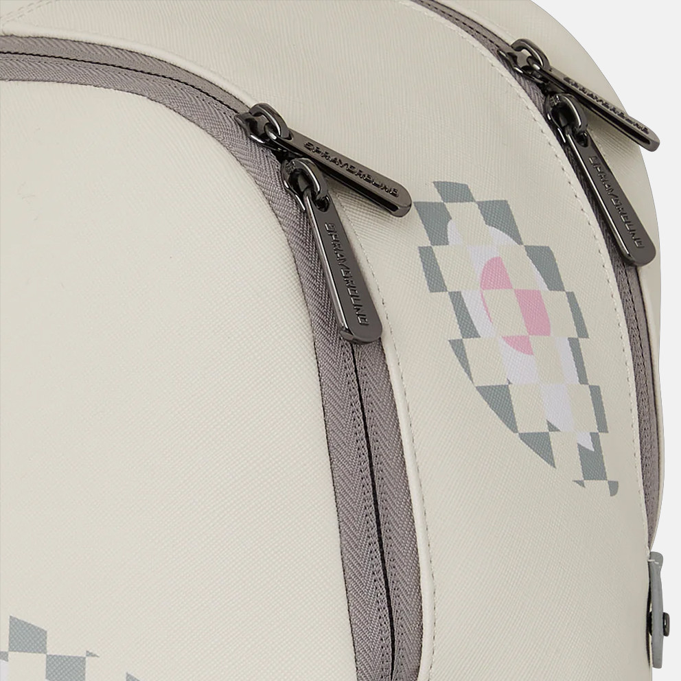 Sprayground Cream Check Shark Central Savage Τσάντα Πλάτης
