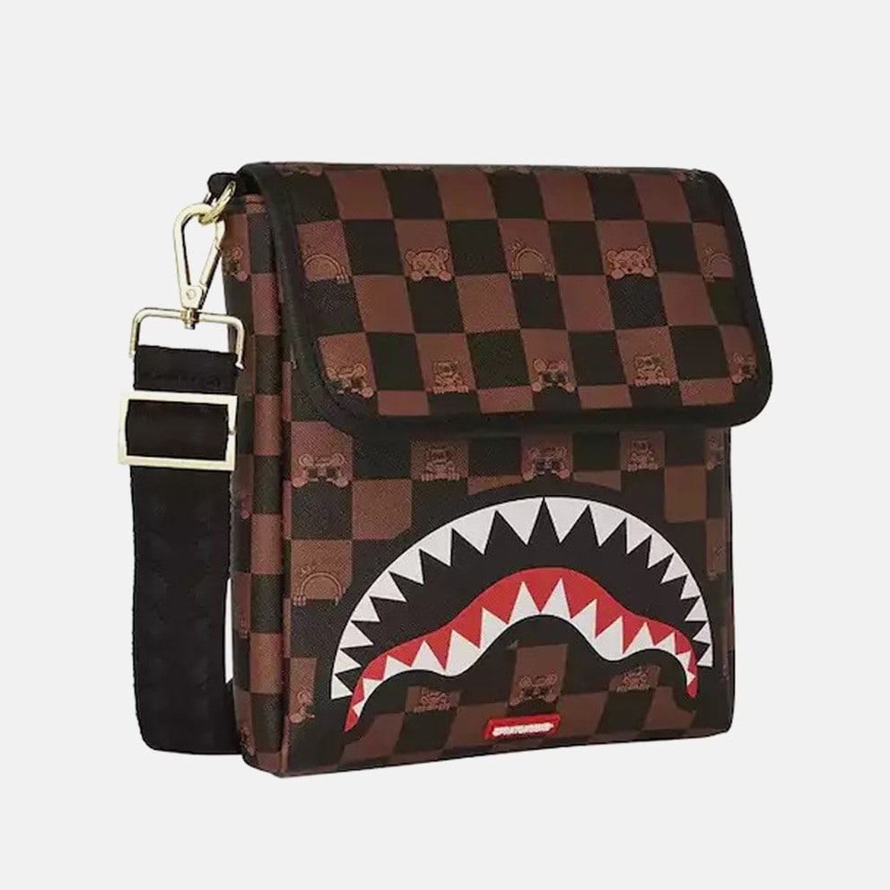 Sprayground Peeking Character Check Messenger Sling Γυναικεία Τσάντα Μέσης
