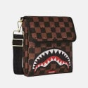 Sprayground Peeking Character Check Messenger Sling Γυναικεία Τσάντα Μέσης