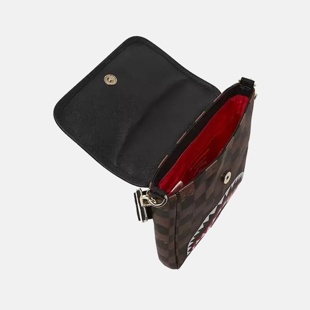 Sprayground Peeking Character Check Messenger Sling Γυναικεία Τσάντα Μέσης