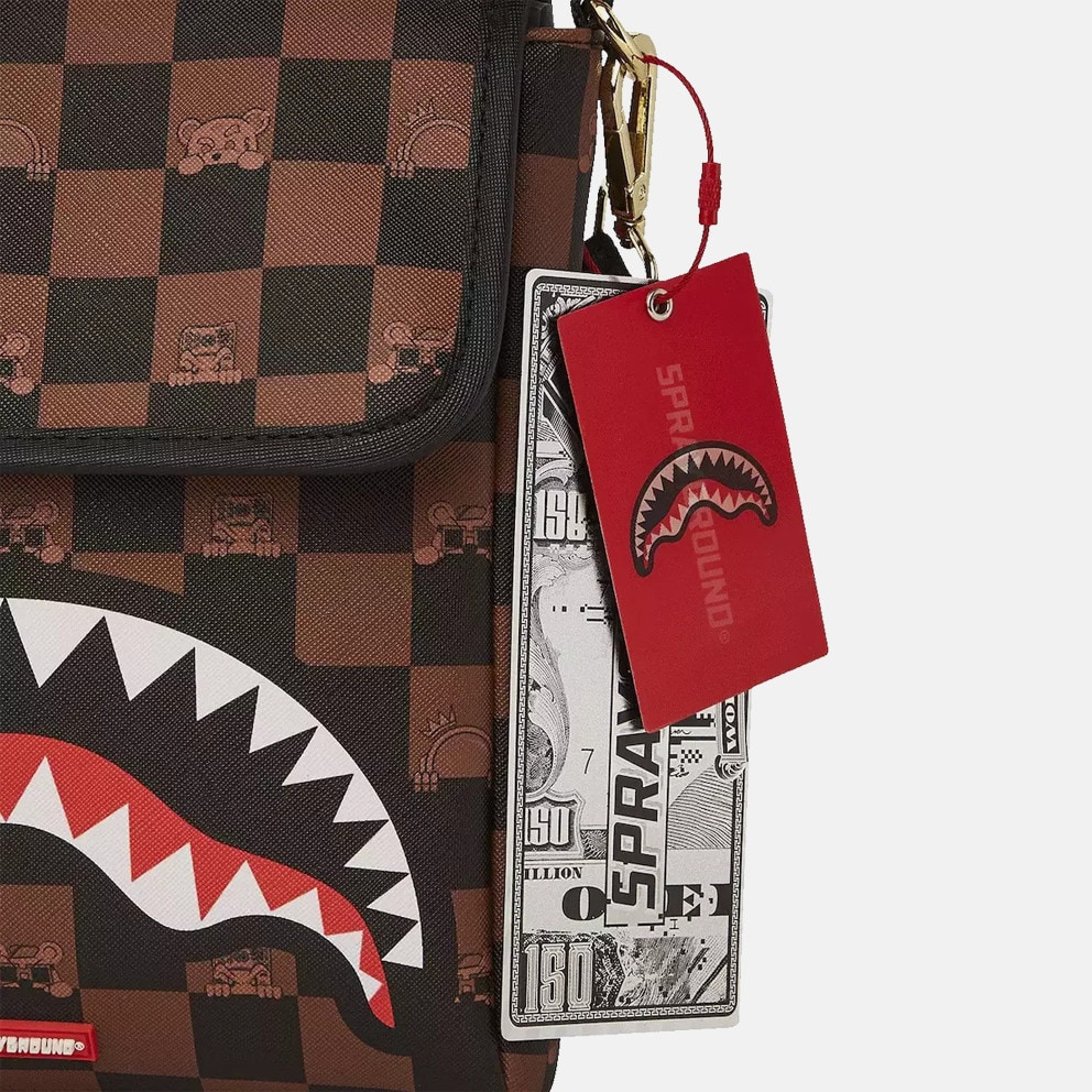 Sprayground Peeking Character Check Messenger Sling Γυναικεία Τσάντα Μέσης