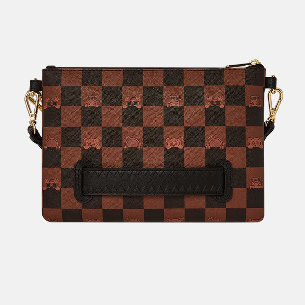 Sprayground Peeking Character Check Pouchette Γυναικεία Τσάντα Ώμου