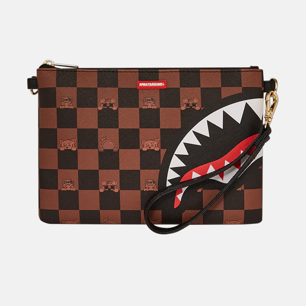 Sprayground Peeking Character Check Pouchette Γυναικεία Τσάντα Ώμου