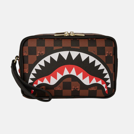 Sprayground Peeking Character Check Women's Toiletry Bag