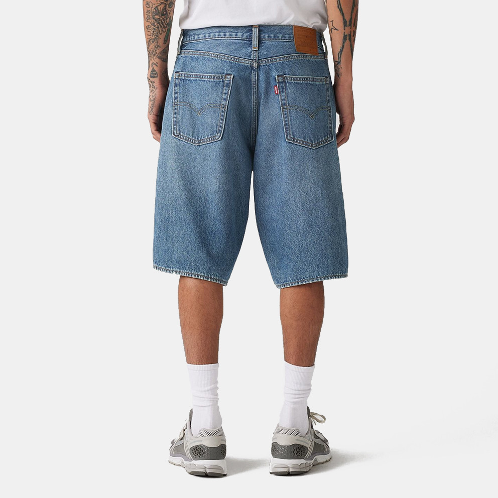 Levi's 478 Baggy Shorts Med Indigo - Worn In
