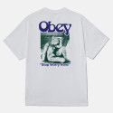 Obey Stop Worry Now Men's T-Shirt