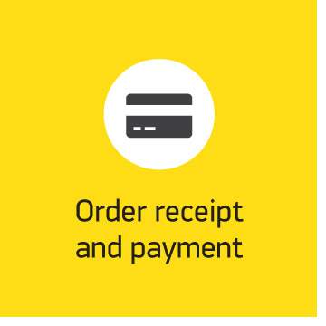 Order receipt and payment